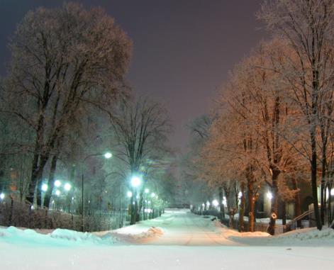 De var mycket snö den vintern och här kunde jag vandra hem genom ett vackert stadslandskap ovanför Humlegården..